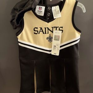 NFL New Orleans Saints Cheerleader dress and bloomer - NWT